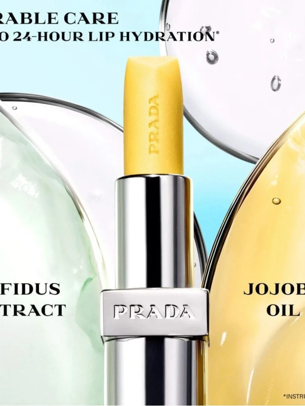 Prada Optimizing Care Lip Balm in the shade U011 - Noisette